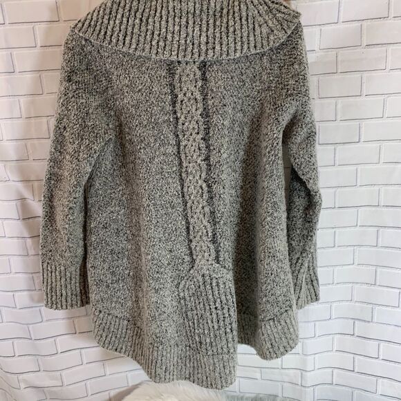 Anthro Angel Of The North Grey Cowl Neck Sweater - Picture 4 of 10